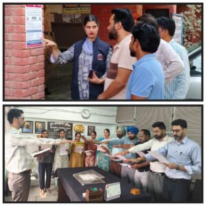 ਮਾਨਸਾ ( ) ਵਿਜੀਲੈਂਸ ਬਿਊਰੋ ਪੰਜਾਬ ਵੱਲੋਂ ਭ੍ਰਿਸ਼ਟਾਚਾਰ ਵਿਰੋਧੀ ਜਾਗਰੂਕਤਾ ਸਲਾਨਾਂ ਸਪਤਾਹਿਕ ਮੁਹਿੰਮ ਤਹਿਤ ਪਬਲਿਕ ਤੋਂ ਸਹਿਯੋਗ ਲੈਣ ਅਤੇ ਭ੍ਰਿਸ਼ਾਟਾਚਾਰੀਆਂ ਤੇ ਸਿਕੰਜਾਂ ਕਸਣ ਲਈ ਅੱਜ ਪਬਲਿਕ ਮੀਟਿੰਗ ਕੀਤੀ ਤੇ ਮੁਹਿੰਮ ਦਾ ਅਗਾਜ਼ ਕੀਤਾ । ਇਸ ਜਾਗਰੂਕਤਾ ਮੁਹਿੰਮ ਸਬੰਧੀ ਜਾਣਕਾਰੀ ਦਿੰਦਿਆਂ ਵਿਜੀਲੈਂਸ ਬਿਊਰੋ ਟੀਮ ਮਾਨਸਾ ਵਿਖੇ ਤਾਇਨਾਤ ਐਸ ਆਈ ਮੈਡਮ ਬਲਦੀਪ ਕੌਰ ਤੇ ਸੀਨੀਅਰ ਕਾਂਸਟੇਬਲ ਲਖਵਿੰਦਰ ਸਿੰਘ ਨੇ ਦੱਸਿਆ ਕਿ ਸ਼੍ਰੀ ਹਰਪਾਲ ਸਿੰਘ, ਪੀਪੀਐਸ ਐਸਐਸਪੀ ਵਿਜੀਲੈਂਸ ਬਿਊਰੋ ਬਠਿੰਡਾ ਅਤੇ ਸ਼੍ਰੀ ਸੰਦੀਪ ਸਿੰਘ, ਪੀਪੀਐਸ ਡੀਐਸਪੀ ਵਿਜੀਲੈਂਸ ਯੂਨਿਟ ਮਾਨਸਾ ਜੀ ਦੀ ਅਗਵਾਹੀ ਵਿੱਚ ਭ੍ਰਿਸ਼ਟਾਚਾਰ ਵਿਰੋਧੀ ਪੋਸਟਰ ਸ਼ਹਿਰ ਅੰਦਰ ਲਗਾਏ ਗਏ ਤੇ ਲੋਕਾਂ ਨੂੰ ਜਾਣਕਾਰੀ ਨੂੰ ਜਾਣਕਾਰੀ ਦਿਤੀ ਗਈ ਸ਼ਹਿਰ ਦੀਆਂ ਵੱਖ ਵੱਖ ਥਾਵਾਂ ਤੋਂ ਇਲਾਵਾ ਸਿਵਲ ਹਸਪਤਾਲ ਮਾਨਸਾ, ਬੱਸ ਸਟੈਂਡ, ਤਹਿਸੀਲਦਾਰ ਦਫਤਰ ਮਾਨਸਾ ਅਤੇ ਮਾਤਾ ਸੁੰਦਰੀ ਕਾਲਜ ਲੜਕੀਆਂ ਵਿਖੇ ਪੋਸਟਰ ਲਗਾਏ ਗਏ । ਹੋਰ ਜਾਣਕਾਰੀ ਵਿੱਚ ਐਸ ਆਈ ਮੈਡਮ ਬਲਦੀਪ ਕੌਰ ਨੇ ਦੱਸਿਆ ਕਿ ਕਿ ਇਹ ਮੁਹਿੰਮ 3 ਨਵੰਬਰ ਤੱਕ ਜਾਰੀ ਰਹੇਗੀ ।